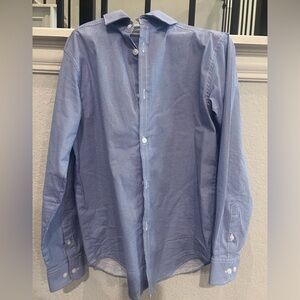 Boys blue button down shirt